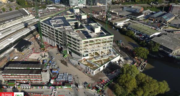 Aerial of Temple Quarter Enterprise Campus on 11 Oct 2024