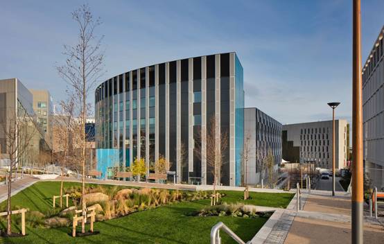 Exterior view of Frederick Douglass Centre at Newcastle Helix