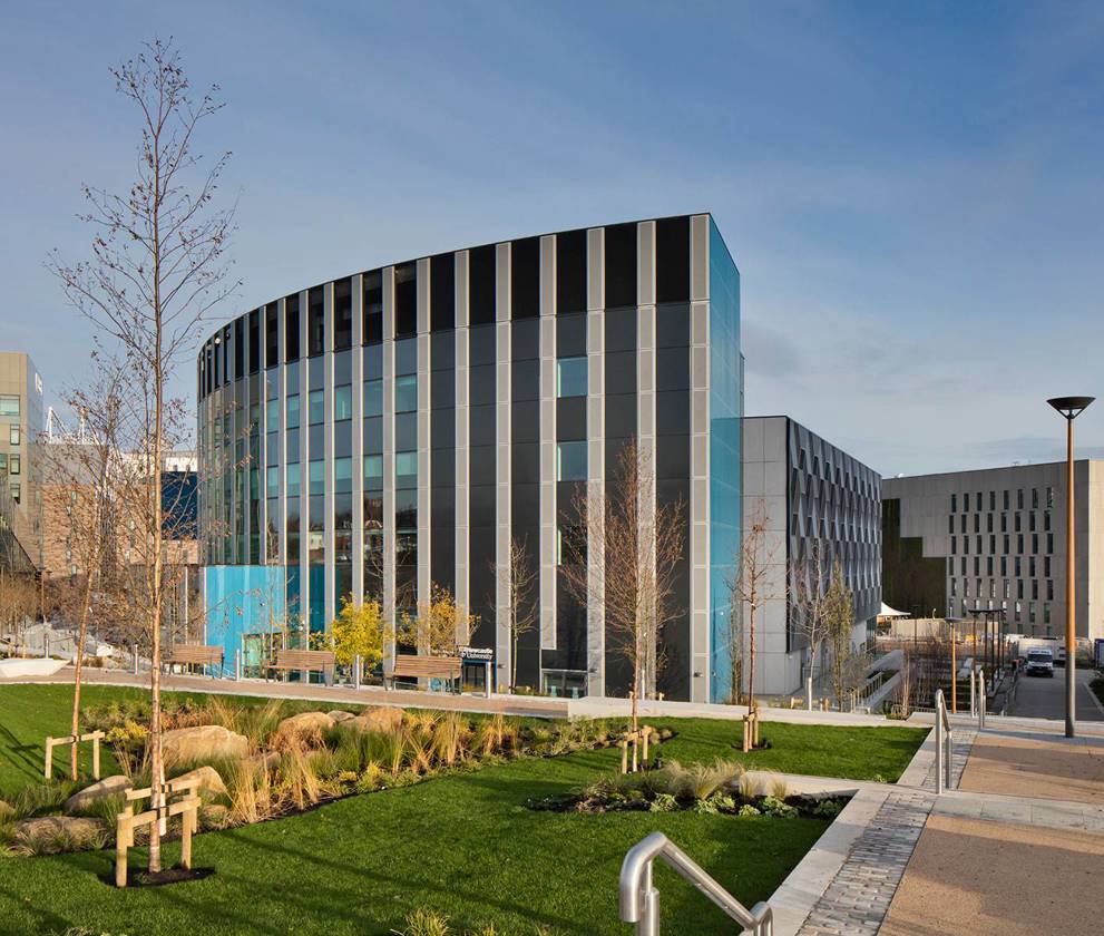 Exterior view of Frederick Douglass Centre at Newcastle Helix