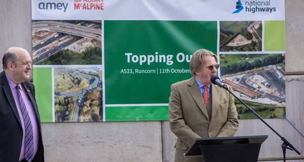 A533 Bridge Replacement Runcorn Topping Out Ceremony