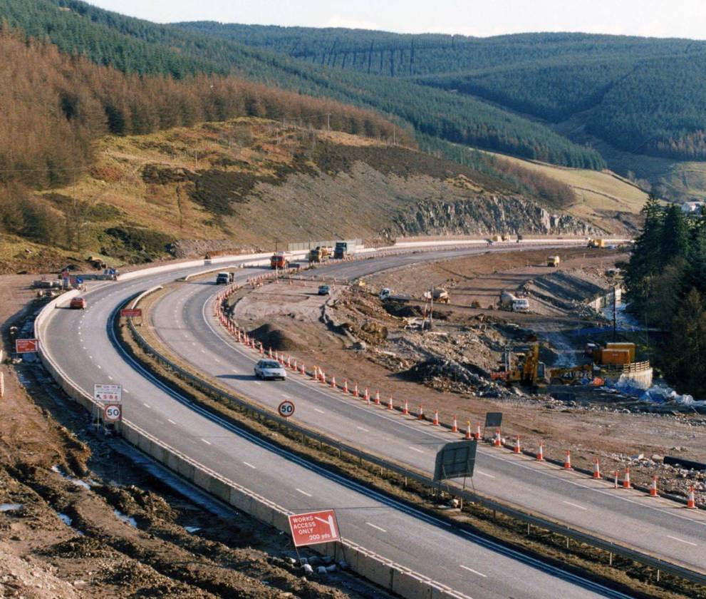 Aerial View of  A74(M) 