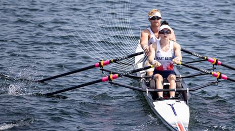 ParalympicsGB rowers Lauren Rowles & Laurence Whiteley at Tokyo2020