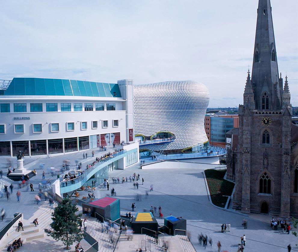  Exterior view of Bullring in Birmingham 