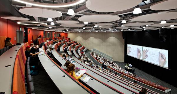 Modern seminar room at the Frederick Douglass Centre