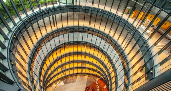 100 Liverpool Street Atrium Top View