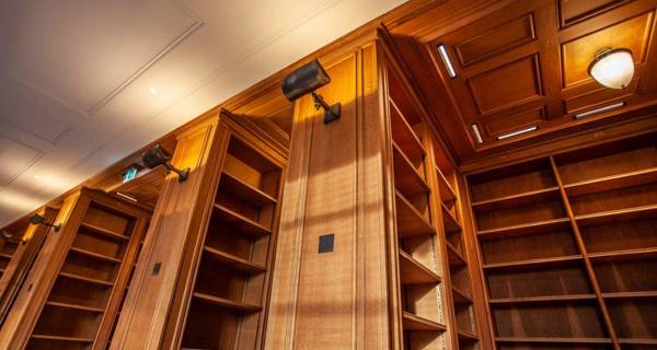 The interior of the Treasury Library undergoing remodelling with modern construction materials