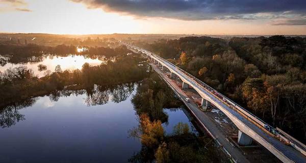 Colne Valley Viaduct at Sunset