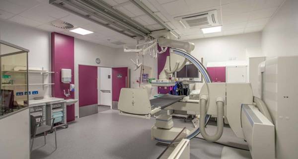 Interior view of the radiology department at Chase Farm Hospital, showcasing state-of-the-art MRI and CT scanners.