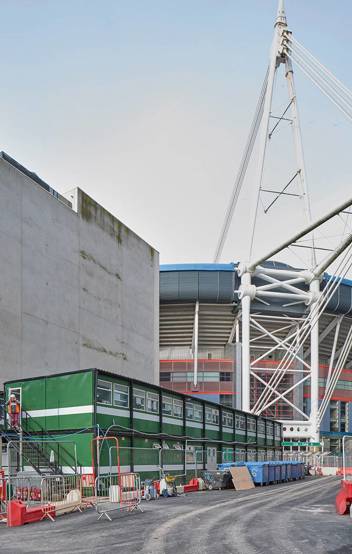 Construction Near The Cardiff Stadium