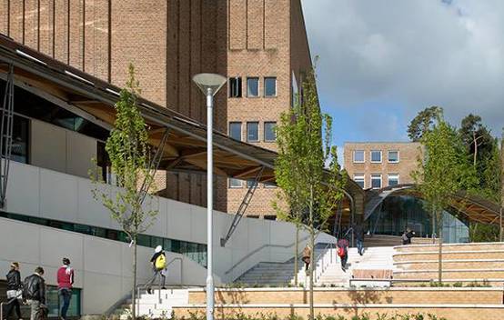 Exeter Forum’s outdoor seating areas and landscaped gardens