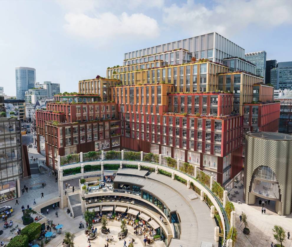 1 Broadgate Aerial view