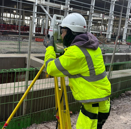 Abdullah Alshawi working on site at Agratas