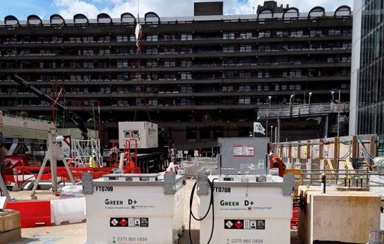 The ‘Green D+’ fuel Generators at 21 Moorfields 