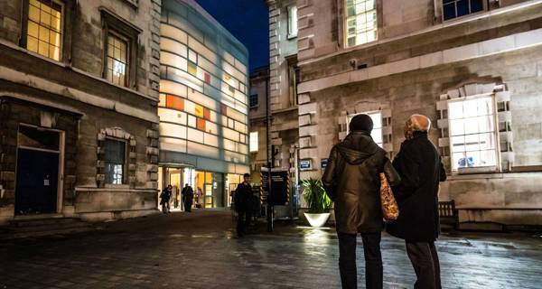 Maggie's St Barts at night