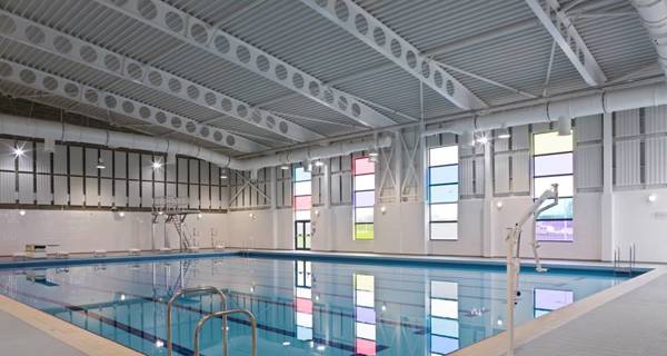 Interior view of the pool at Colchester Garrison