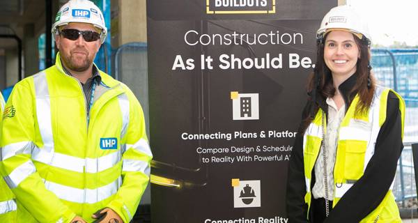 Buildots team at royal bournemouth hospital topping out