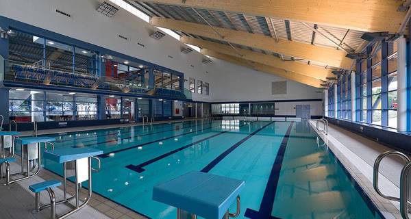  A six-lane, 25m pool with adjustable floors and accessible features