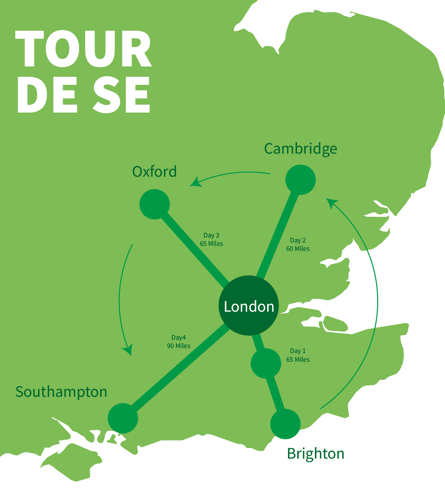 Tour de SE map